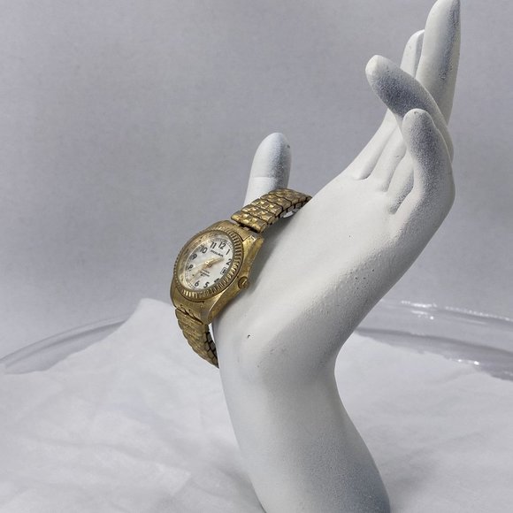 Milan Date Watch Base Metal Bezel Stainless Steel Back Stretch Band - Picture 3 of 6